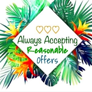 All reasonable offers welcome